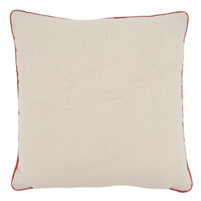 Puppy Love Embroidered Cotton Euro Throw Pillow Cover