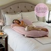 PharMeDoc Pregnancy Pillows C-Shape Full Body Maternity Pillow, Organic Cotton Cover - 3 of 4