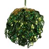 Northlight Sequin and Glitter Leaf Vines Christmas Ball Ornament - 4" - Green - 3 of 4