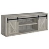 59" Wood TV Stand with 2 Drawers and Open Shelving, Durable Smooth Finish and Timeless Design for Living Room and Bedroom - 2 of 4
