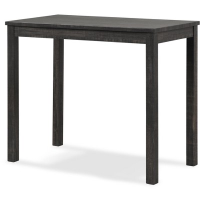 Gray 3-Piece Counter Height Dining Set with Upholstered Stools