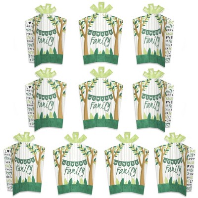 Big Dot of Happiness Family Tree Reunion - Table Decorations - Family Gathering Party Fold and Flare Centerpieces - 10 Count