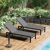 Kozyard Outdoor Chaise Lounge Set, Aluminum Patio Lounger Chairs for Poolside, Beach, and Garden - 2 of 4