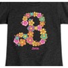 Girls' - Barbie - Barbie Flower Logo- Girls Fitted Short Sleeve Graphic T-Shirt Fitted Short Sleeve Graphic T-Shirt - 2 of 4