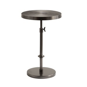Kate and Laurel Engles Adjustable Embossed Metal Table and Plant Stand - 1 of 4
