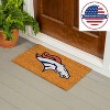 EvergreenNFLDenver Broncos Logo Natural Coir 28 x 16 Inches Indoor Outdoor Doormat - 2 of 4