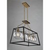 Artcraft Lighting Bridgetown 4 - Light Chandelier in  Black/Harvest Brass - 3 of 4