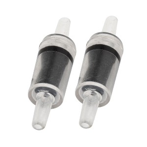 Unique Bargains Aquarium Plastic One Way Non-return Air Pump Check Valves Black Clear 2 Pcs - 1 of 3