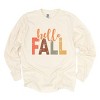Simply Sage Market Hello Fall Cursive Block Garment Dyed Long Sleeve - 2 of 4