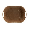 Household Essentials Tall Scoop Basket Seagrass Natural: Handwoven Decorative Storage with Handles, Large Rectangle Wicker - 4 of 4