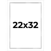 PosterPalooza | Modern Shadow Box 1" Depth White Picture Frame - UV Acrylic, Backing, Hanging Hardware - 2 of 4