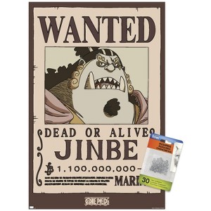 Trends International One Piece - Jinbe Wanted Poster Unframed Wall Poster Prints - 1 of 4