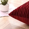 Kate Aurora Overfilled Crushed Velvet 1 Piece Zippered Christmas Accent Throw Pillow - 18" x 18" - 4 of 4