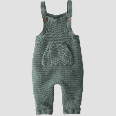Image of Baby Organic Cotton Sweater Overalls - little planet by carter's Green 6M