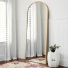 31 in W x 71 in H Black Frame Arch Aluminum Alloy Full Length Mirror Freestanding Mirror - 3 of 4