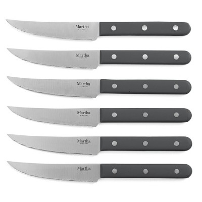 Gray 14-Piece Stainless Steel Cutlery Set with Acacia Wood Block