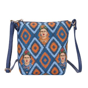 Signare USA Frida Kahlo Blue Sling Bag - 1 of 4