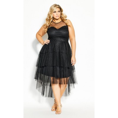 black bardot dress plus size