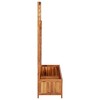 VidaXL Raised Bed with Trellis 33.5Inchx15Inchx59.1Inch Solid Acacia Wood - 4 of 4