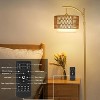 KTMBDW Dimmable Floor Lamp, LED Edison Bulb Included, Arc Floor Lamps for Living Room Modern Standing Lamp with Linen Shade for Bedroom Office - 3 of 4