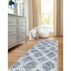 Unique Loom Kamala Washable Collection Area Rug - Modern Trellis - 3 of 4
