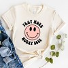 Simply Sage Market Pray More Worry Less Smiley Face Short Sleeve Tee - 3 of 4