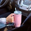 30OZ Straw Coffee Insulation Cup W/ Handle Portable Car Stainless Steel Water Bottle LargeCapacity Travel BPA Free Thermal Mug - 4 of 4