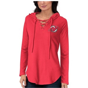 Touch by G-III Womens New Jersey Devils Hoodie Sweatshirt - 1 of 3