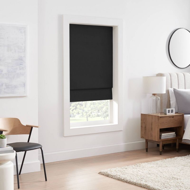 Kylie 100% Total Blackout Cordless Roman Blind and Shade - Eclipse, 4 of 8
