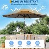 9ft Patio Umbrella, Table Umbrella Outdoor Patio with Crank Lift & Push Button Tilt, 8 Sturdy Ribs for Yard, Deck, Pool - 3 of 4