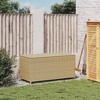 vidaXL Garden Storage Box Mix Beige 50.2 Gallon Poly Rattan - 3 of 4