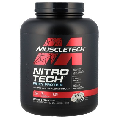Muscletech Nitro-Tech, Whey Isolate + Lean Muscle Builder, Protein Powders