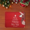 Unique Bargains Christmas Place Mats Star Reindeer "Merry Christmas" Linen Red White 13"x17.7" 2 Pcs - 2 of 4