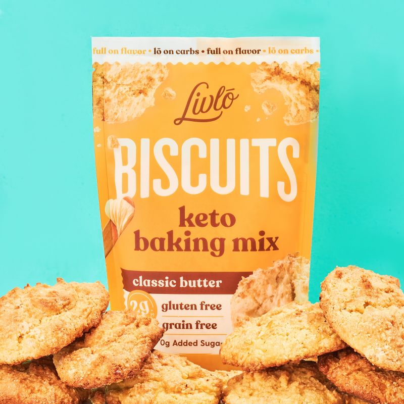 Livlo Keto Biscuits Mix, Low Carb & Gluten Free Baking Mix, Gluten Free Keto Friendly Classic Butter Biscuit Mix, 10 Servings, 3 of 11