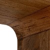 Storied Home Waterfall Edge End Table with Shelf - 2 of 4