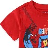Marvel Spider-Man Birthday Boys Short Sleeve T-Shirt for Toddler and Big Kids - Red - Size 4 - 2 of 3