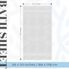 White Classic Luxury 100% Huge Cotton Bath Sheets Set of 2 - 35x70" - 3 of 4
