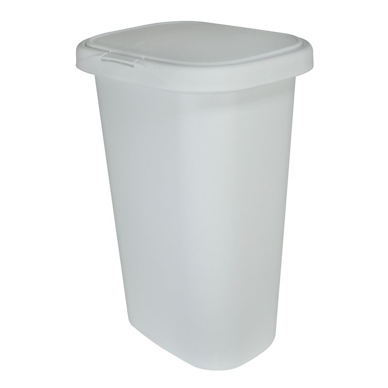 Rubbermaid 13 Gallon Rectangular Spring-Top Lid Wastebasket Trash Can (4 Pack), 2 of 3