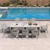 PURPLE LEAF Dining Set Patio Metal Table and Wicker Rattan Chairs for Outside Porch Garden Kitchen Modern Outdoor Furniture Sets - 2 of 4