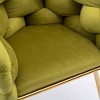 Modern Velvet Upholstered Single Sofa Accent Chair Set of 2 with Gold Metal Legs - 2 of 4