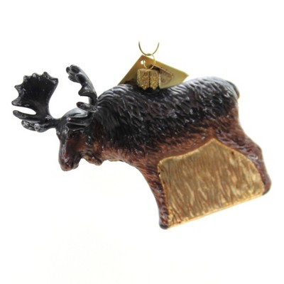 Old World Christmas 4.0" Vintage Moose Woodland Forest Friend  -  Tree Ornaments