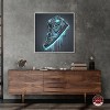 Notoriart Blue Glow Sneaker Wall Art Framed - 2 of 4