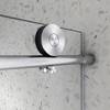 NicBex Shower Door 76"H Frameless 1 Fixed and 1 Shifted Shower Doors 304 Stainless Steel with Adjustable Soft Closing Function, Brushed Nickel - 2 of 4