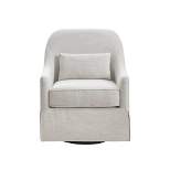 Wilmington Swivel Glider Chair Ivory/Black