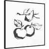 30" x 30" Apples BW by Chris Paschke Framed Canvas Wall Art Print - Amanti Art: Modern Lithograph, Polystyrene Frame - 2 of 4