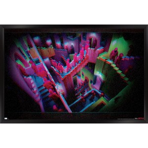 Trends International Netflix Squid Game: Season 2 - Stairs Glitch Framed Wall Poster Prints - 1 of 4