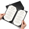 WeChef 5 Pack Restaurant Menu Covers 5"x9" 2 View PU Leather with Angled Corners for Wine List Bar Hotel Bristo - 2 of 4