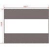 Maggift Curtain panels Outdoor Clear Curtain, Waterproof, UV-Resistant, with Rustproof Grommets for Pergola, Graden, Gray, 155.1"*118.9"*1" - 2 of 4