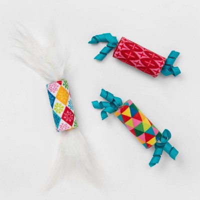 Holiday Rollers Cat Toy - 3pk - Wondershop™