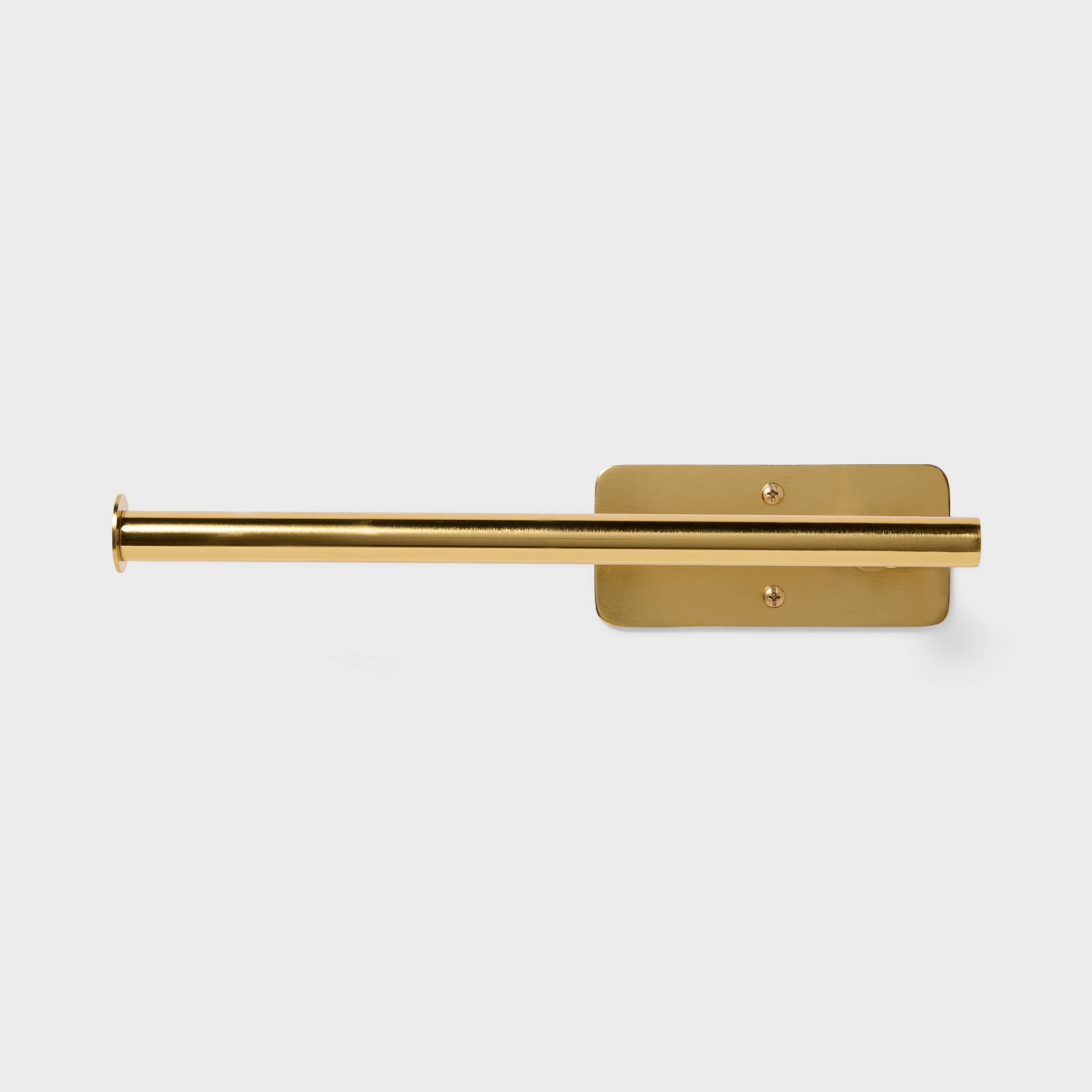 Adhesive Under Cabinet Paper Towel Holder Champagne - Brightroom™
